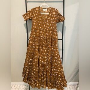 Daughters of India Chaaya Maxi Dress in Chai